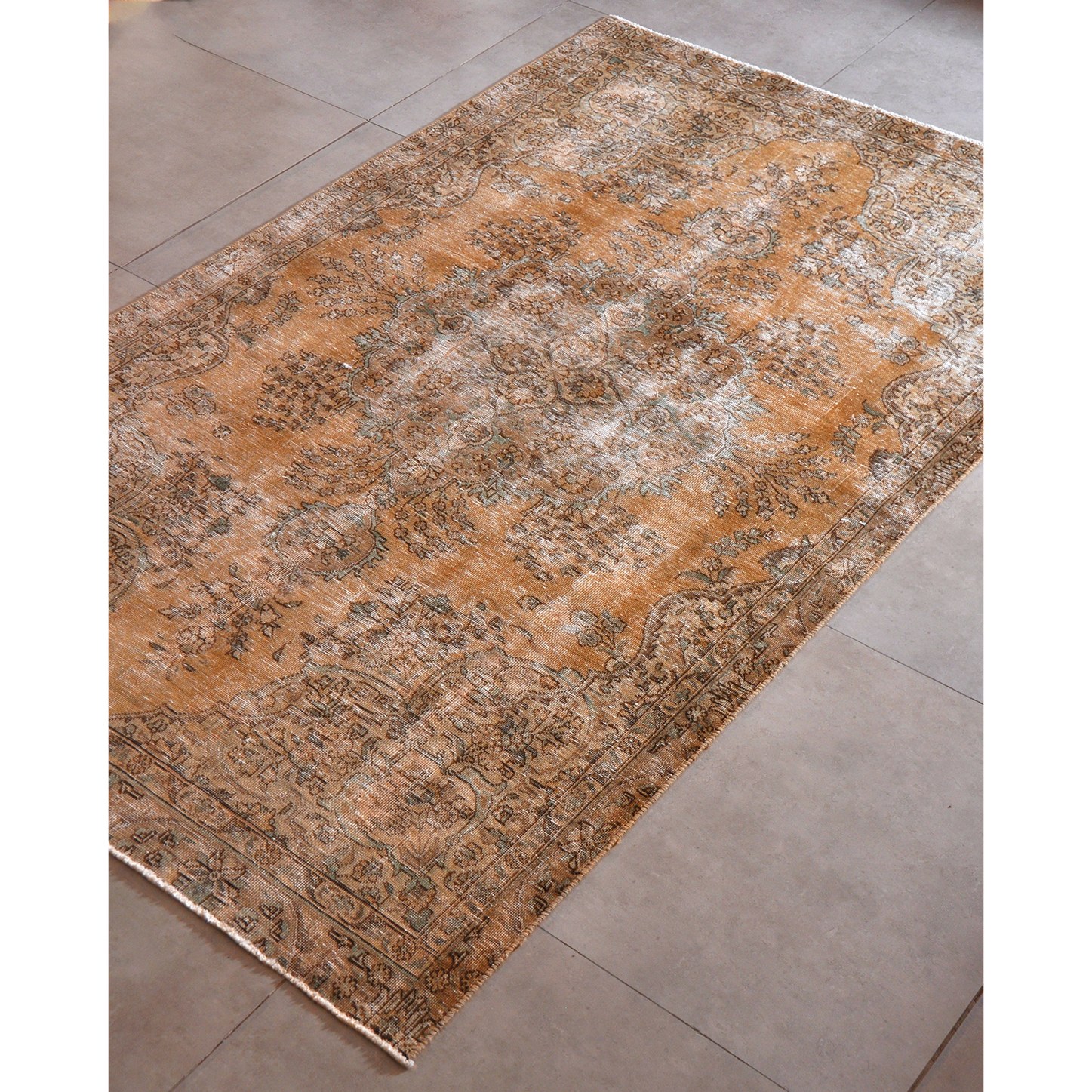 فرش دستبافت چهار متری امیرخیز مدل وینتیج کد 6456