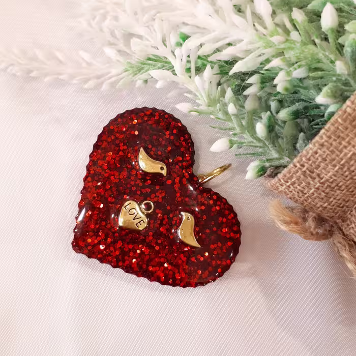 گیف عقد وعروسی ویادبود رزینی دستساز خانگی 