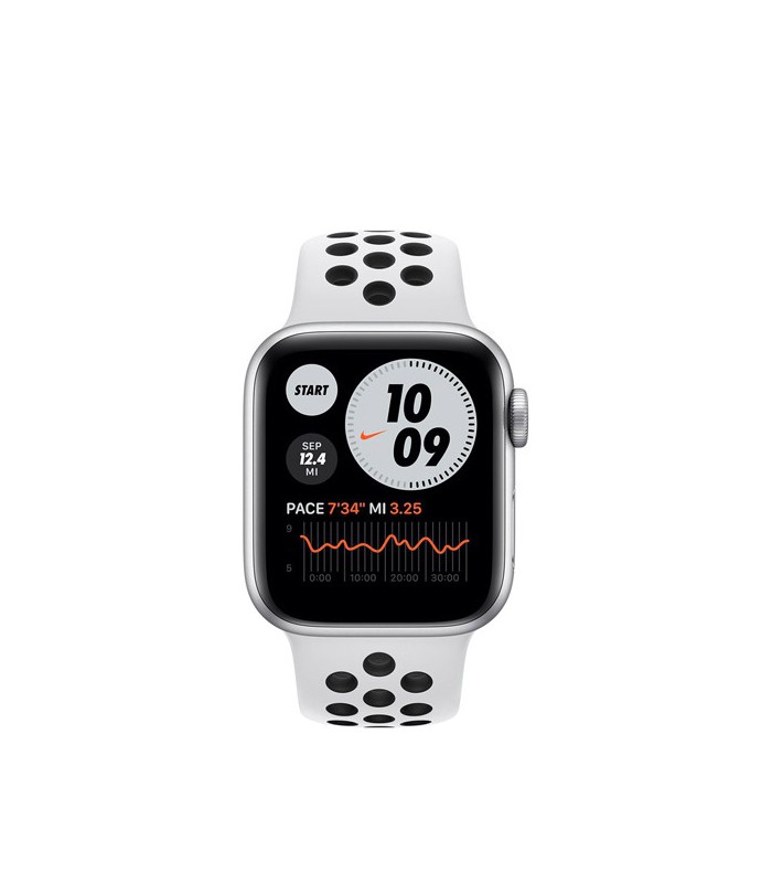 اپل واچ سری 6 نسخه 40 میلیمتری نقره ای بند نایک &#8211;  Apple watch series 6 40mm Silver Nike band