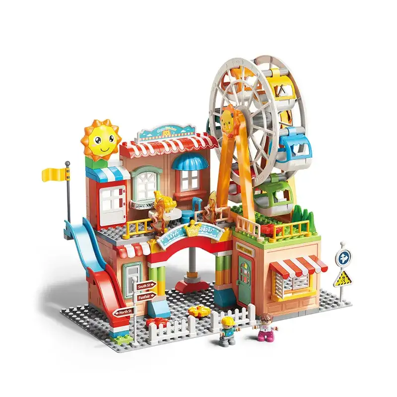 اسباب بازی لگو چرخ و فلک و سرسره 194 تکه فیلو FEELO کد FL1115