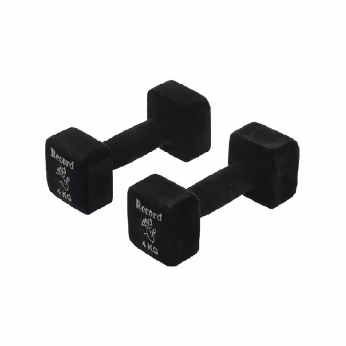 دمبل ایروبیک مخمل 4 کیلوگرمی رکورد بسته دو عددی