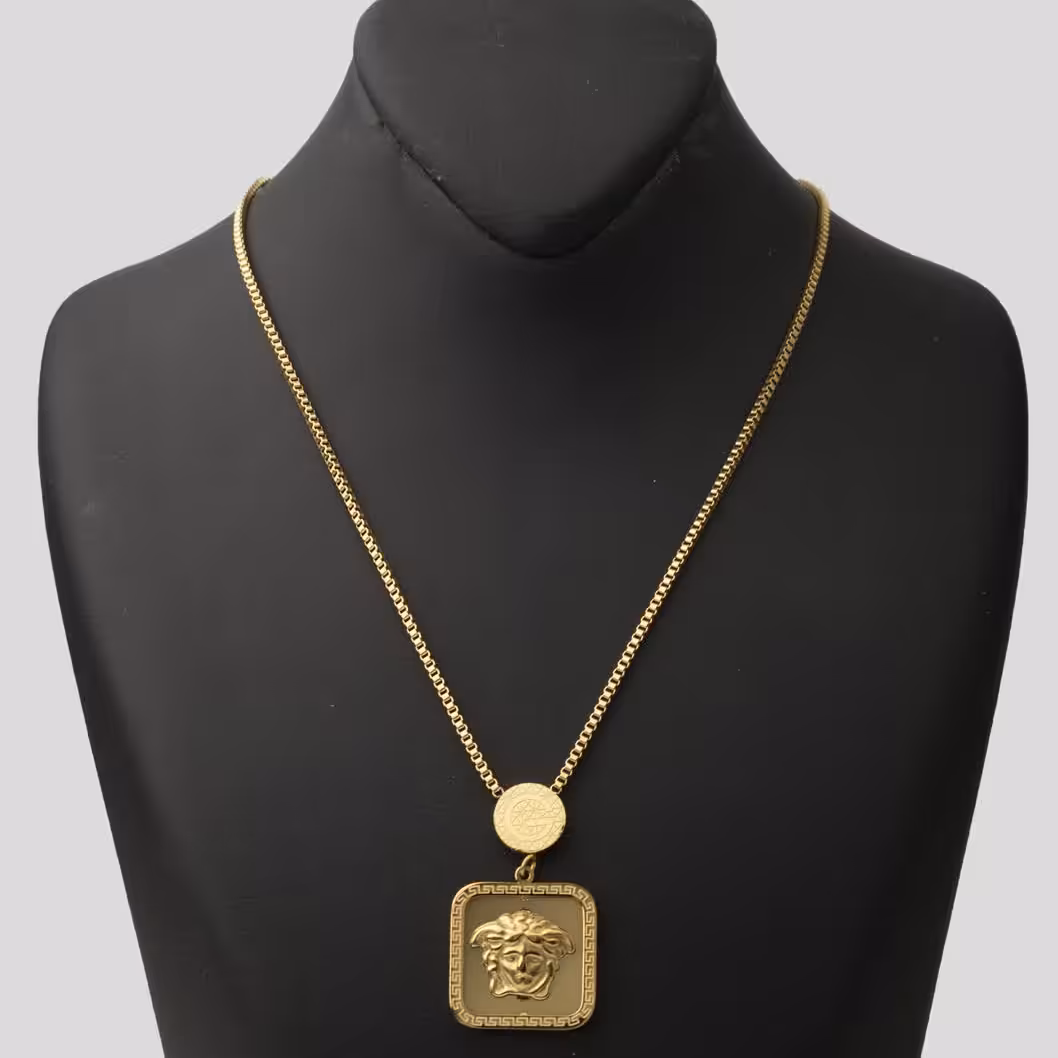 گردنبند  استیل 316 رنگ ثابت و ضد حساسیت کد 14