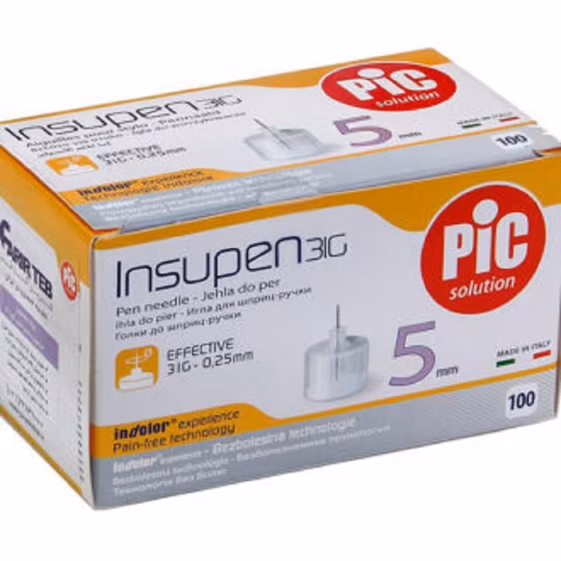 سر سورن تزریق انسولین برند پیک ایتالیا 5 میل گیج 31