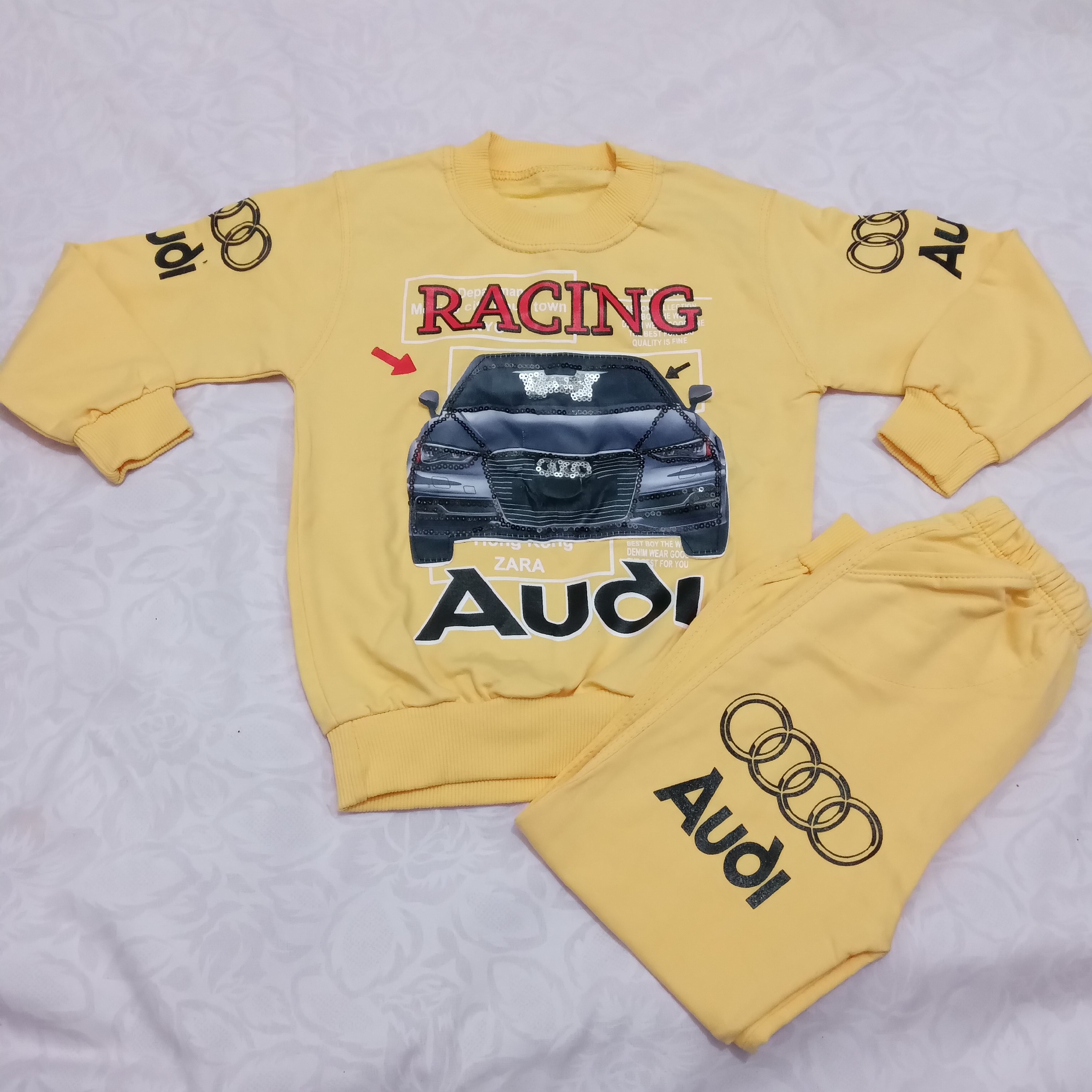 بلور شلوار پسرانه نخ پنبه دورس چراغ دار 