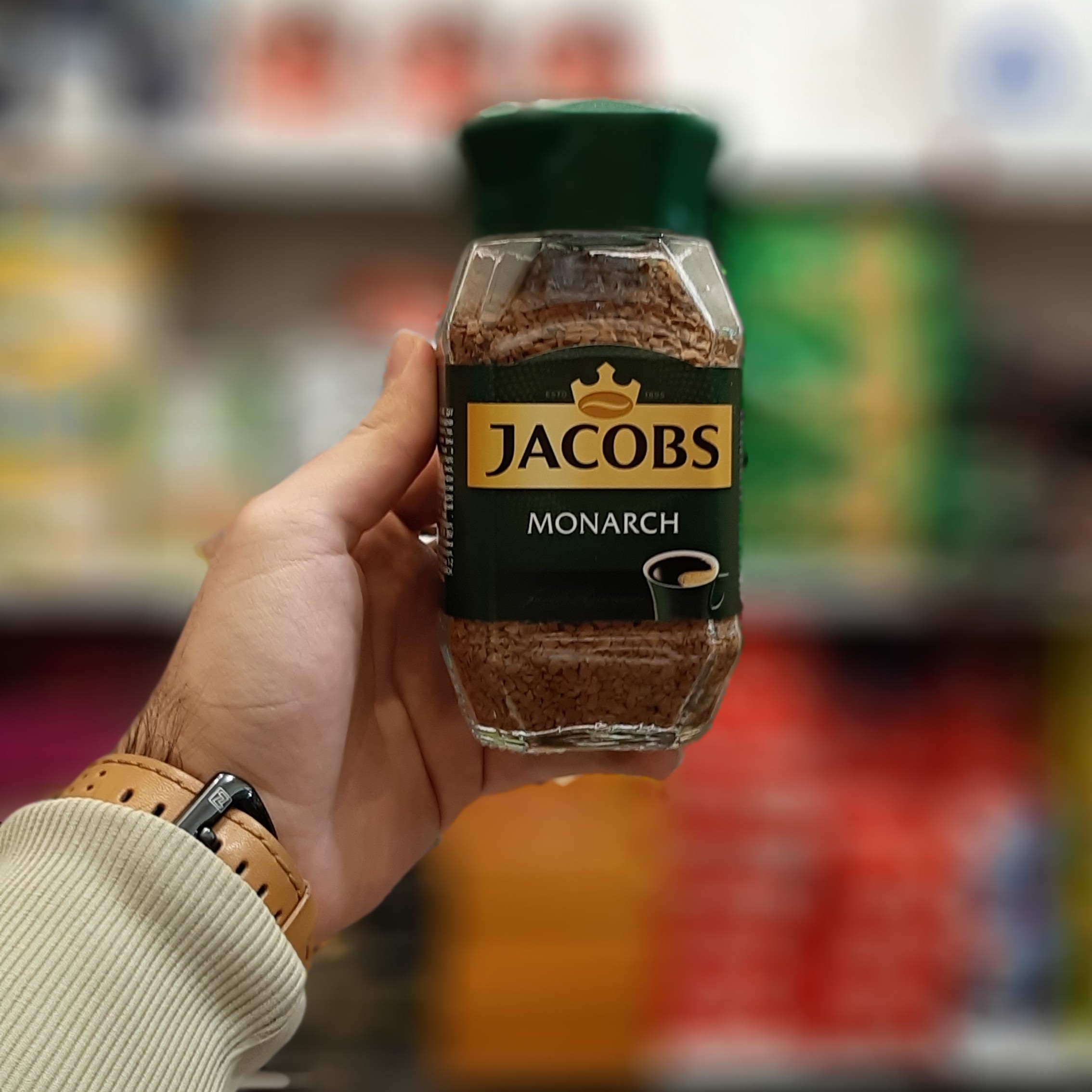 قهوه فوری جاکوبز مونارچ 95 گرم jacobs monarch