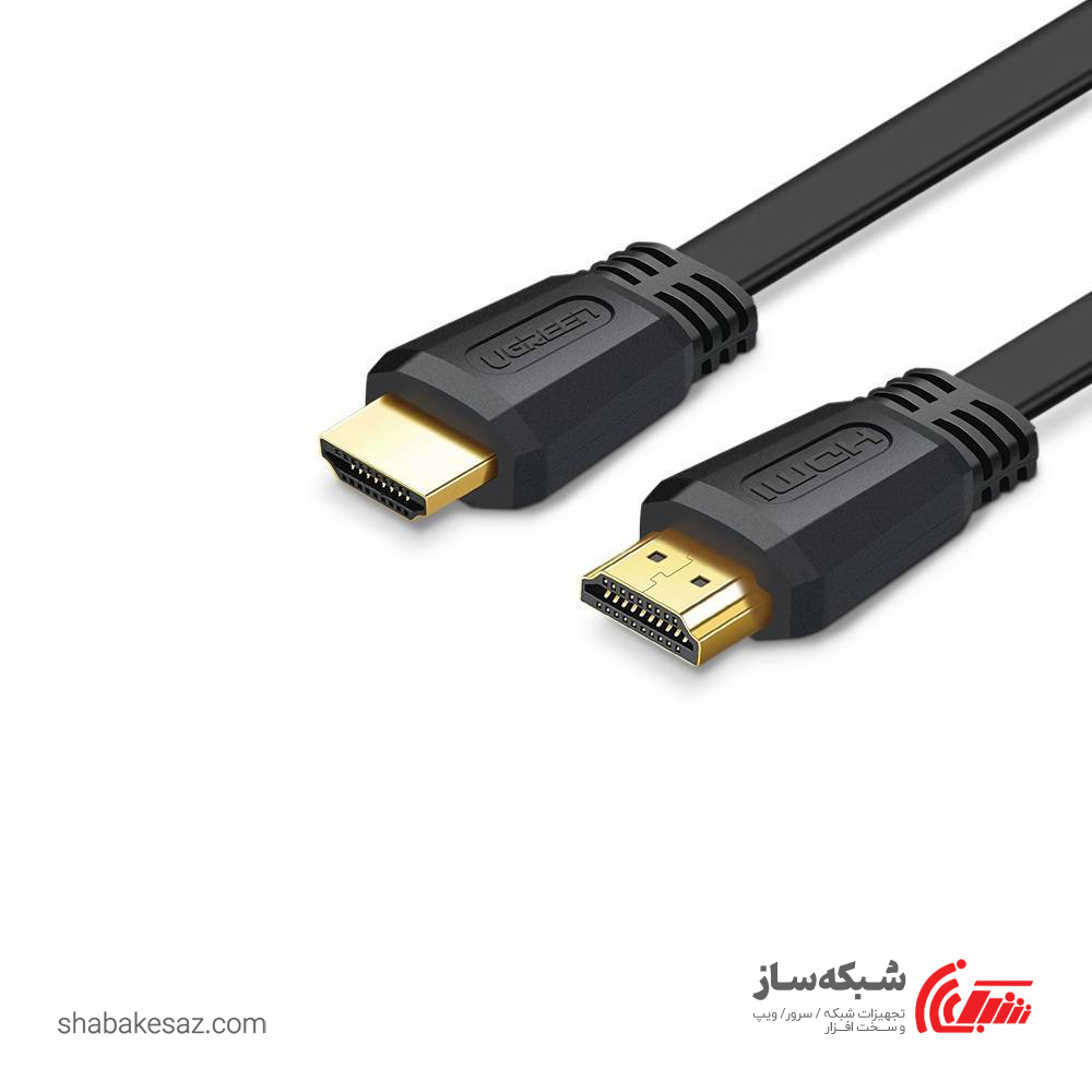 قیمت و خرید کابل فلت HDMI یوگرین Ugreen ED015 ورژن V20 طول 15 متر - شبکه ساز