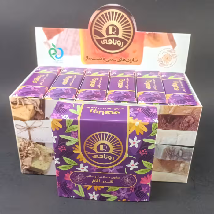 پک 6عددی صابون سنتی شیر الاغ 25درصد روناهی(دارای سیب سلامت) اورجینال