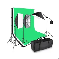 کیت نور ثابت 4 لامپ به همراه پایه و پایه فون پرتابل 5×3