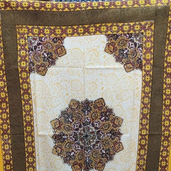 سفره ورومیزی قلمکاری صادراتی طرح ترنج اعلا
