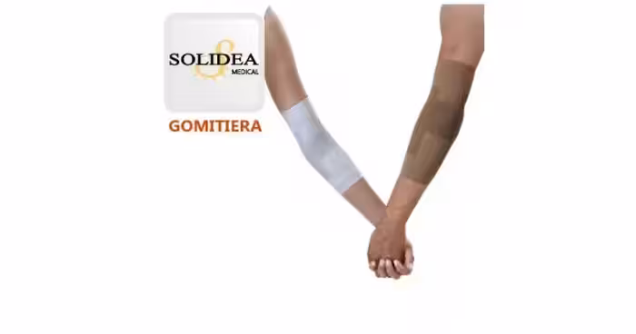 آرنج بند ارتوپدی سولیدا ایتالیا SOLIDEA Elbo Support - تنیس البو - رنگ سفید - کد857