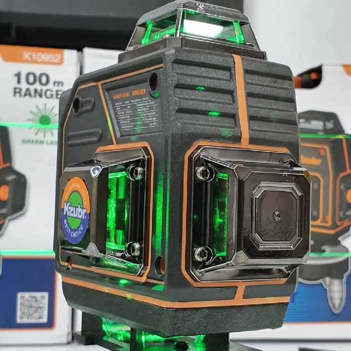 تراز لیزری زوبر 16 لاین نور سبز برد 100متر تراز سر خود