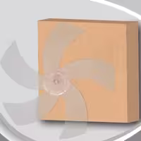 پروانه پنکه گرند (پروانه 5 پر پنکه) شفاف