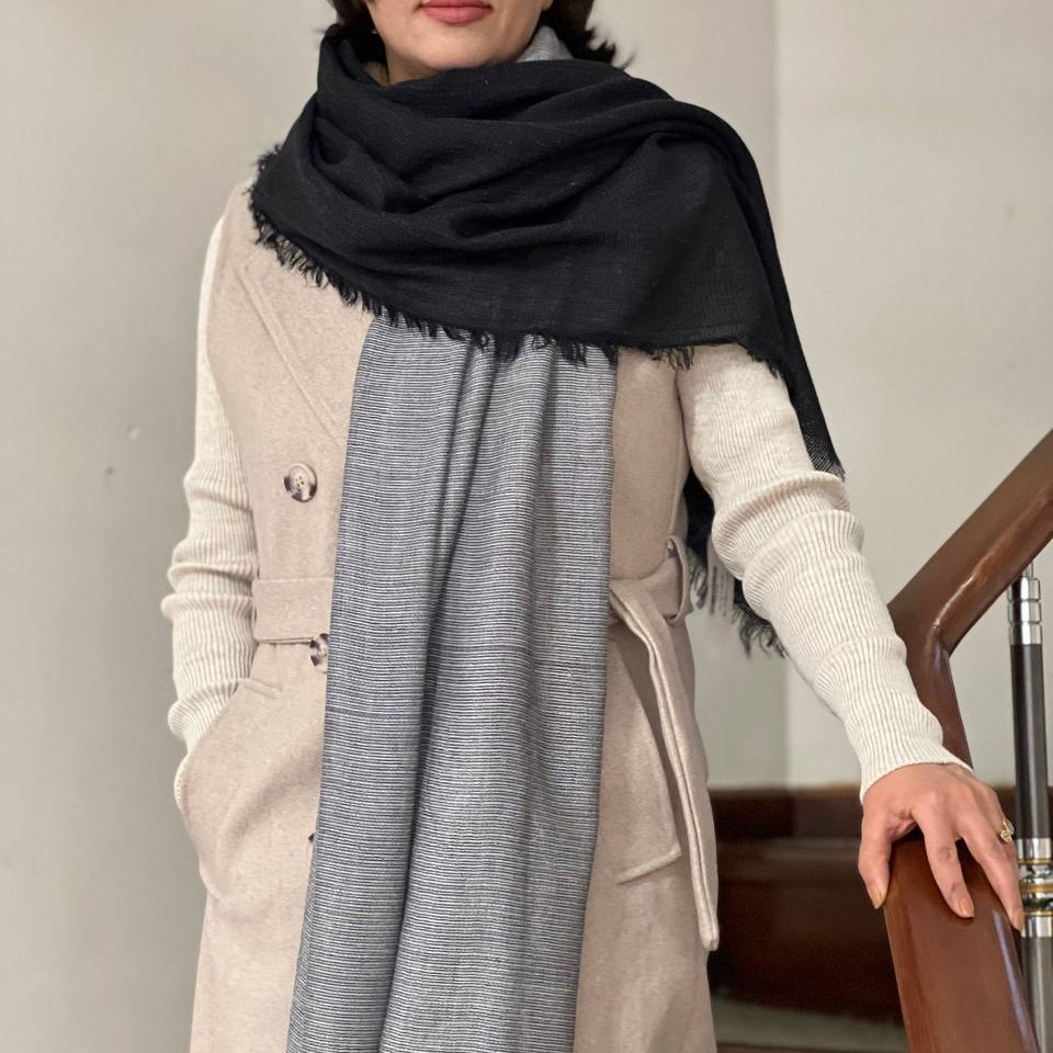 شال نخی لینن پاییزه2 کد82128