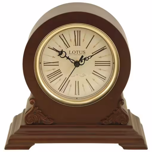 ساعت رومیزی لوتوس مدل DANSON کد T-5512 رنگ BROWN و GRAY و WAL