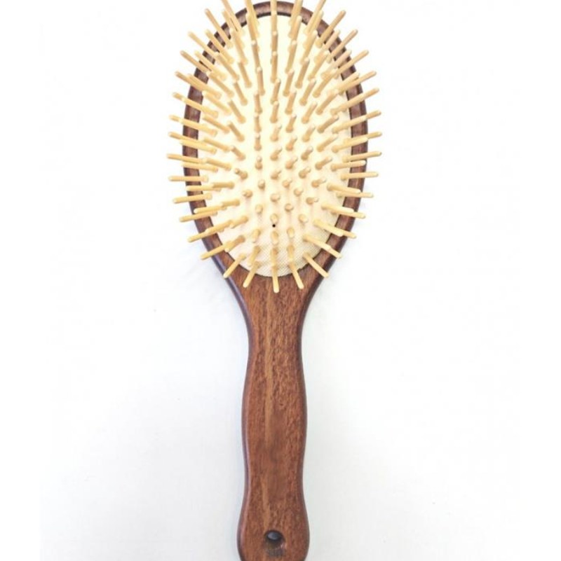 برس مو چوبی بیضی شکل رز Rose Wooden Hair Brush