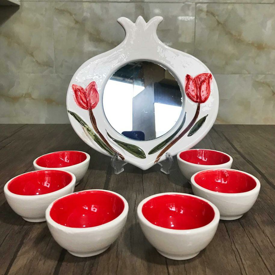 ظروف هفت سین 1401 مدل انار طرح لاله