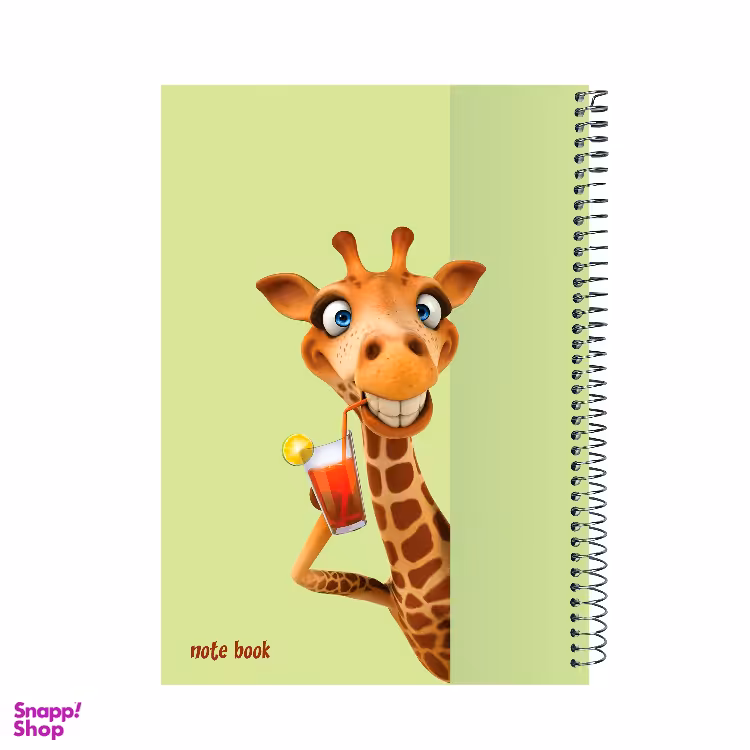 دفتر مشق 60 برگ پدیده نقش طرح Happy Giraffe