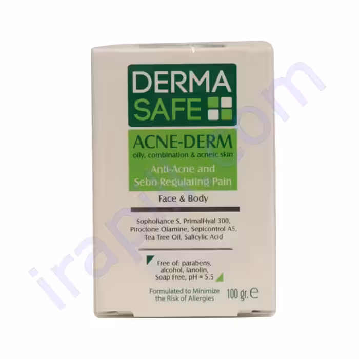 پن پوست های چرب مختلط و دارای آکنه درماسیف 100 گرم