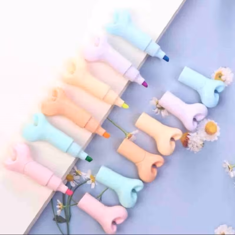 ماژیک هایلایتر طرح استخوان بسته 6 عددی