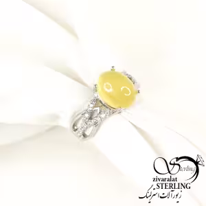 انگشتر سنگ شرف الشمس طرح جواهر کد 9987