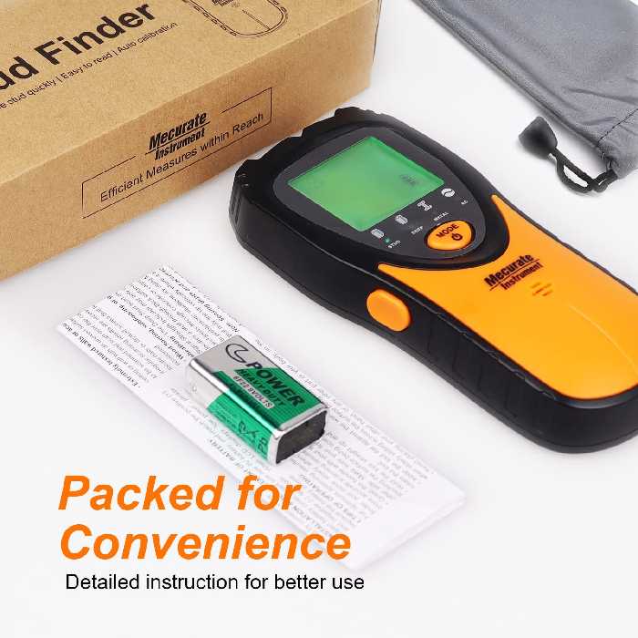 اسکنر دیواری تشخیص سریع ،فلز ،چوب یا سیم کشی الکتریکی پنهان Stud Finder msf60a