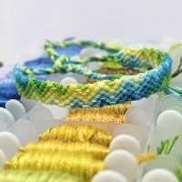 دستبند دوستی طرح زیگزاگ کوچک کد 35