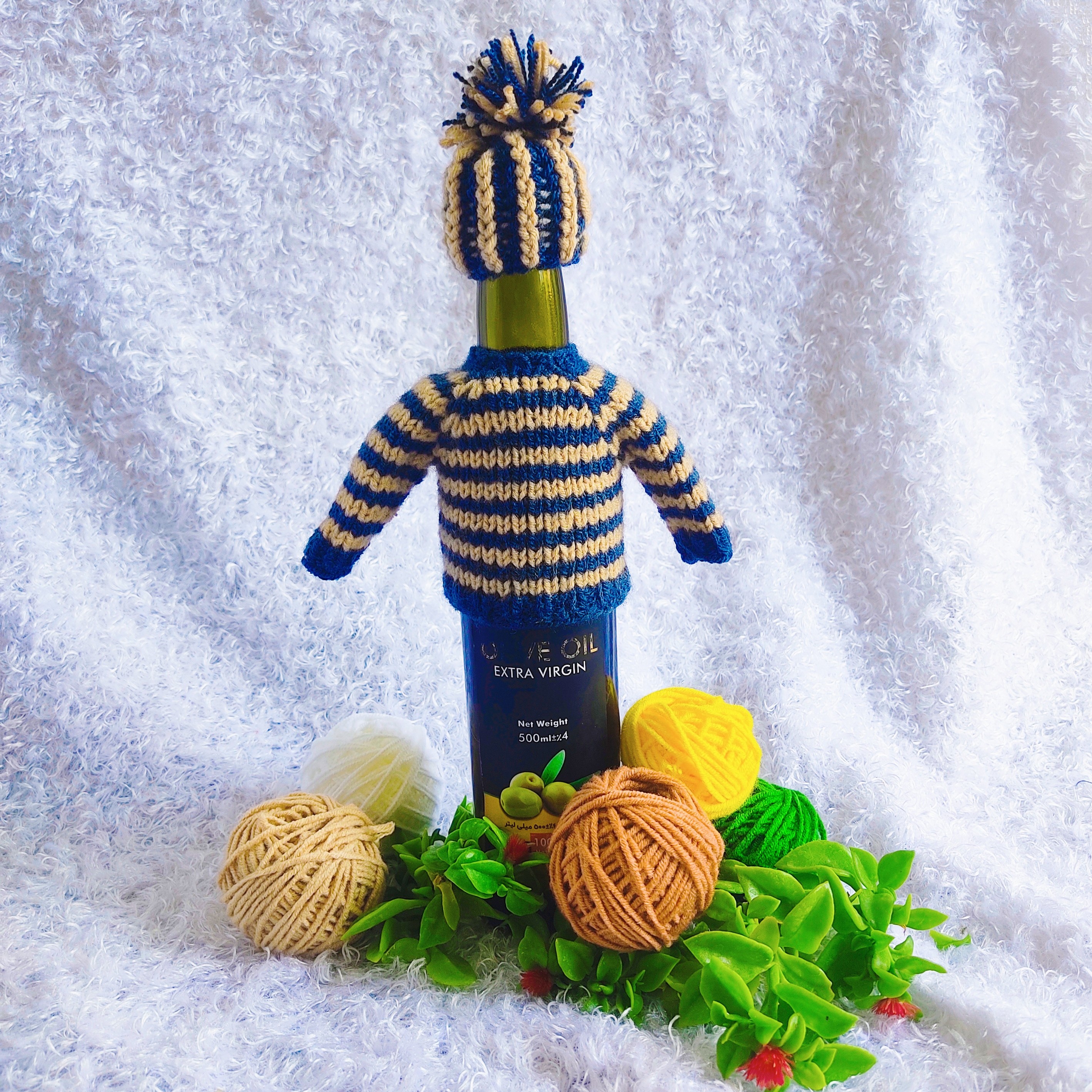  لباس و کلاه بطری برای تزیین آشپزخانه