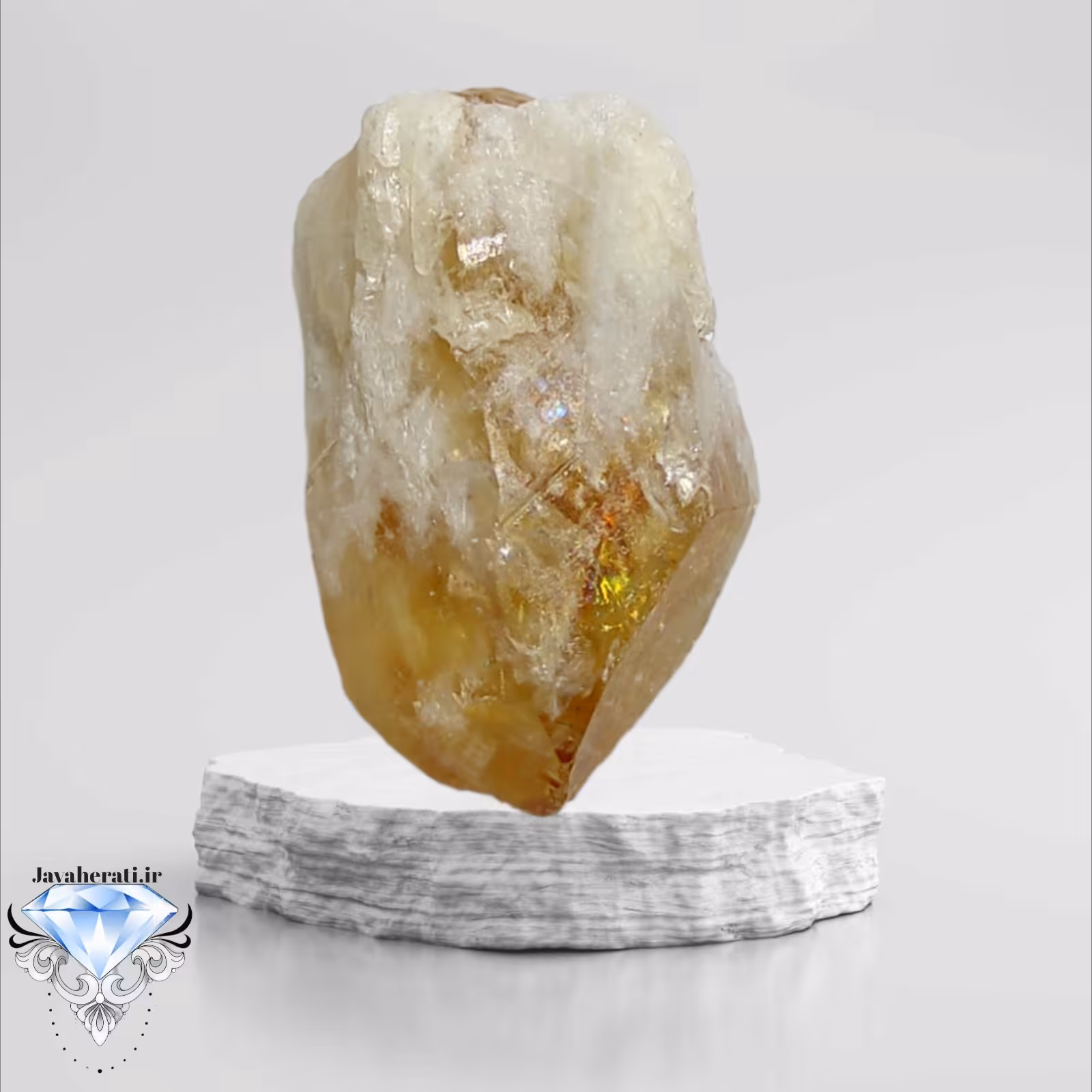 بلور سیترین خوشرنگ ومعدنی  45قیراطی 