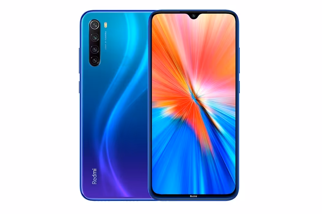 شیائومی ردمی نوت 8 نسخه 2021 ظرفیت 64گیگ (آبی)-Xiaomi Redmi Note 8 2021 64GB (Blue) به همراه گلس