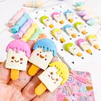  پاکن بستنی چوبی  (لوازم تحریر فانتزی مدرسه)