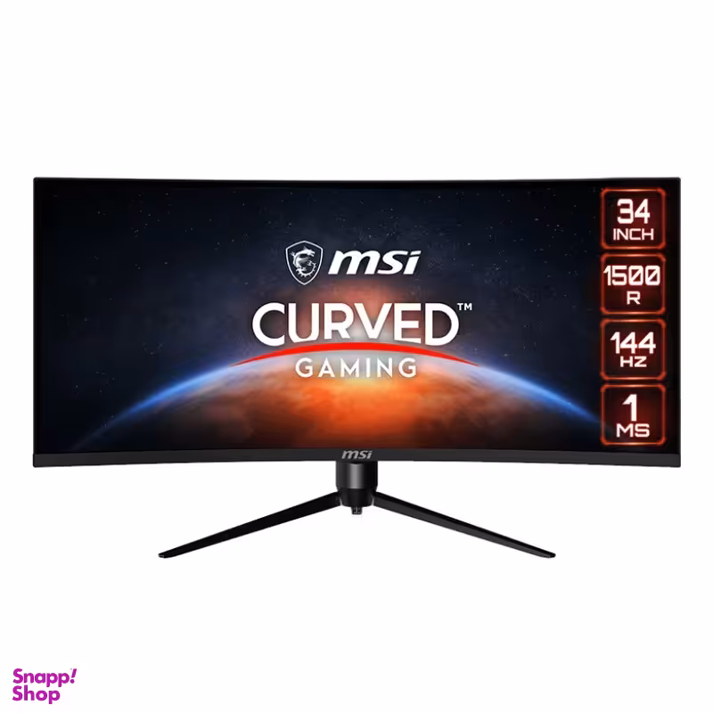 مانیتور 34 اینچ خمیده ام اس آی مدل Optix MAG342CQR