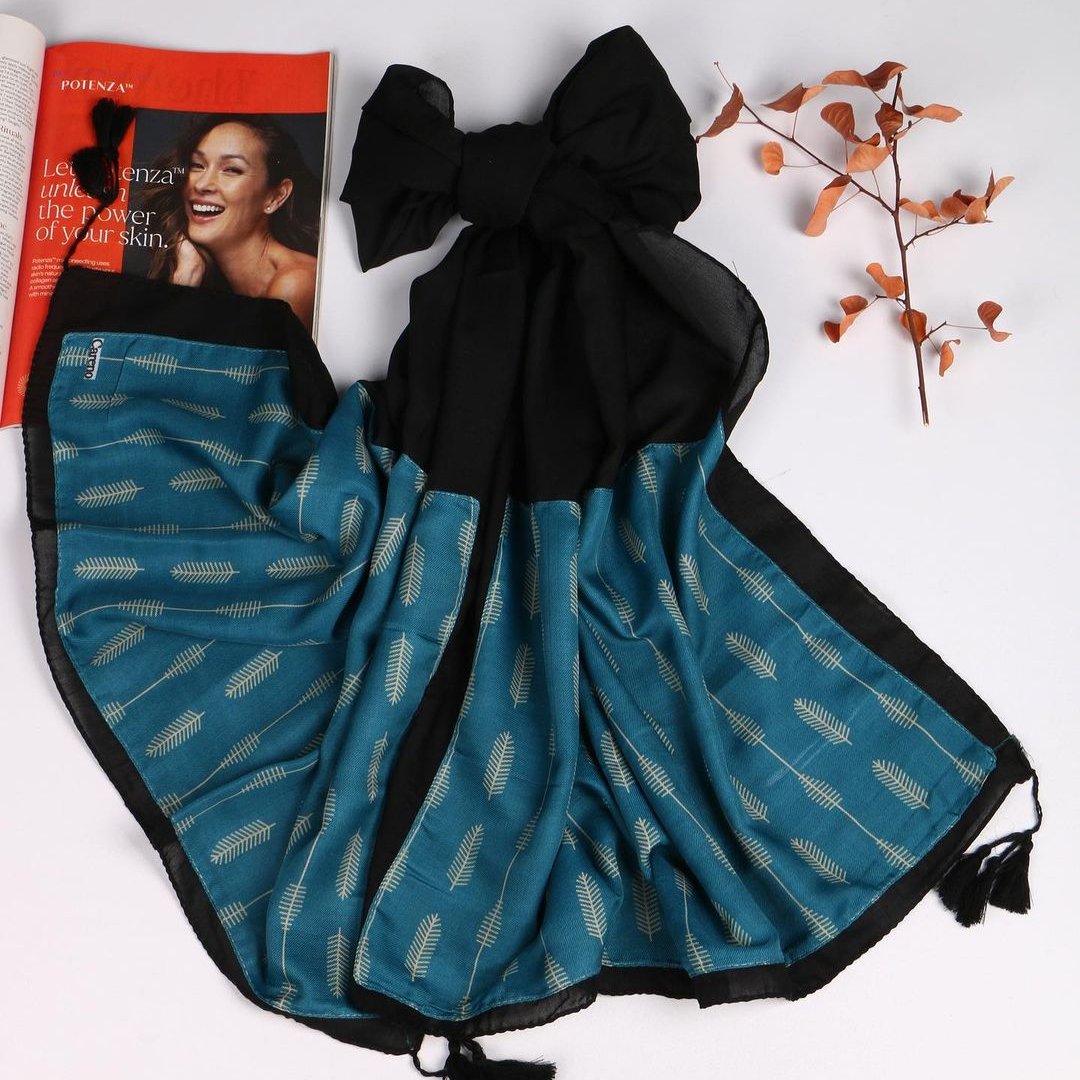 شال نخی تکه دوزی