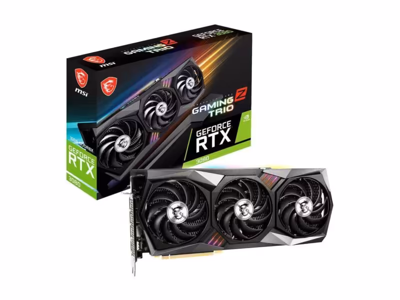 MSI GeForce RTX 3080 GAMING Z TRIO 10G (LHR) Graphics Card