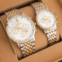 ست ساعت رومانسون طرح  سه موتور  کیفیت قوی با جعبه و ارسال رایگان 