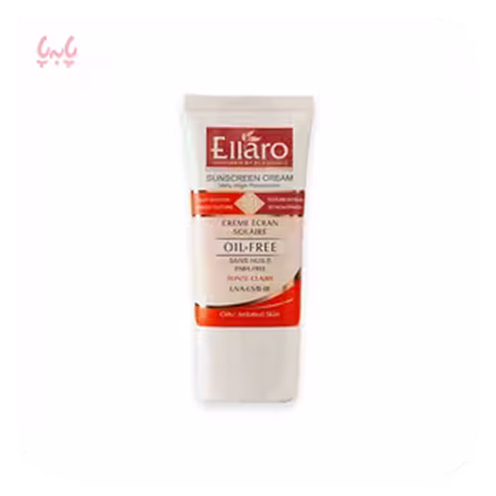 کرم ضد آفتاب +SPF50 فاقد چربی بژ روشن الارو