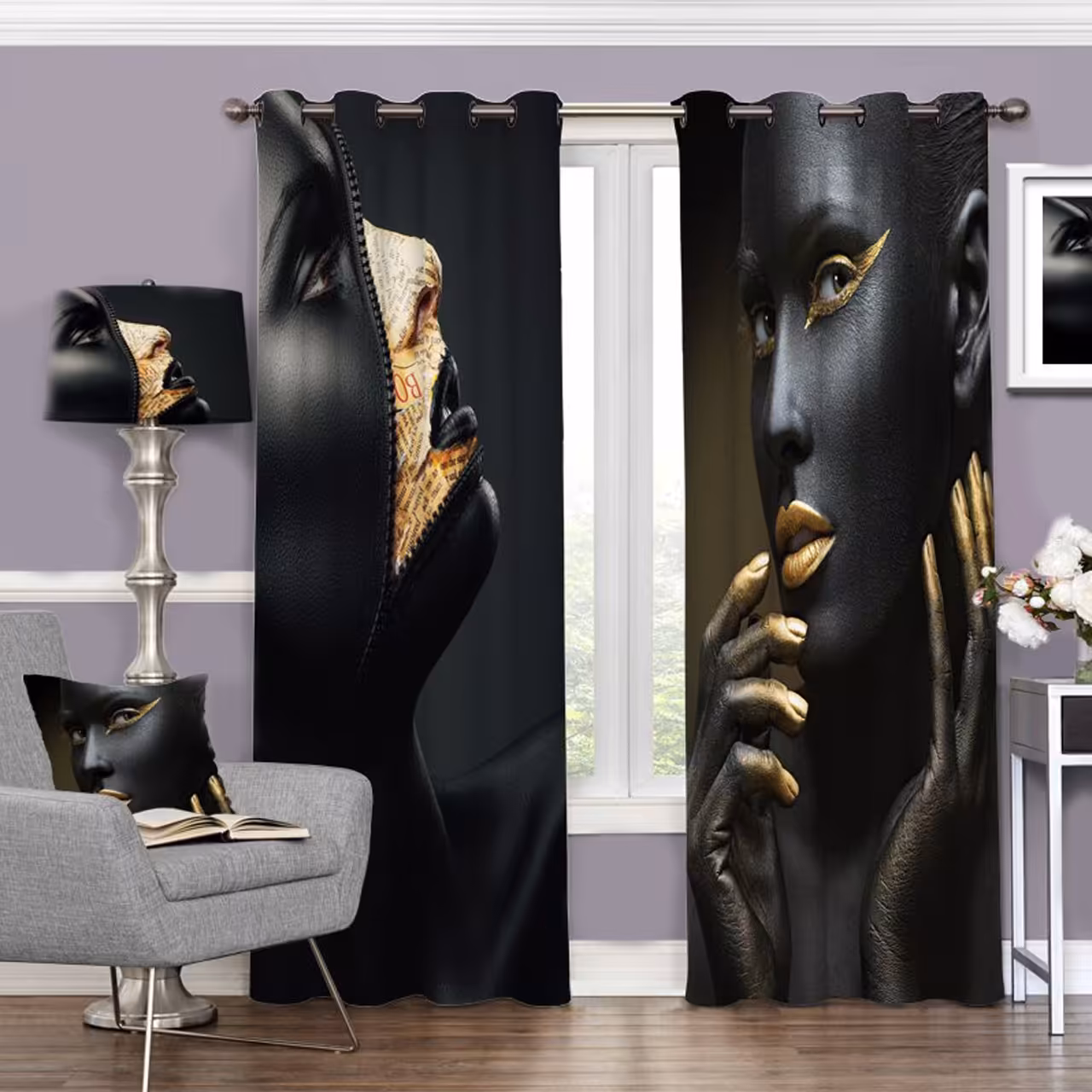 پرده مخمل دکوری پارت 76