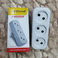 رابط 3 خانه بدون ارت دوشاخ دار 16 امپر فرحان الکتریک (سه راهی 16 آمپر)