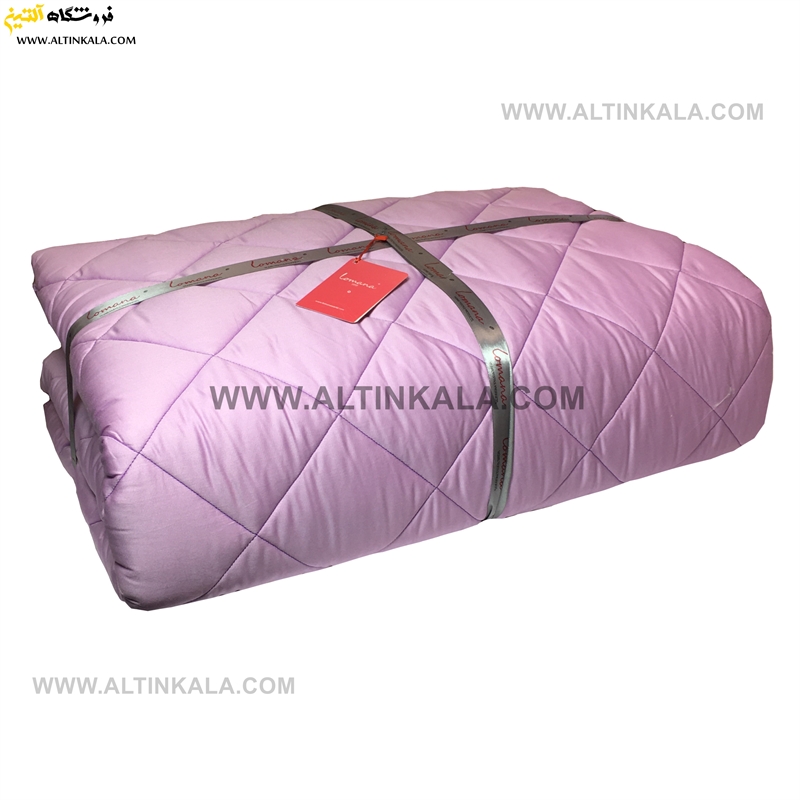 روتختی بهارخواب لومانا تمام پنبه دونفره 4تکه رنگ سرمه ای-یاسی