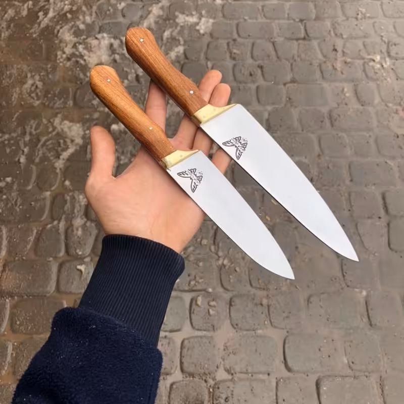 چاقوی راسته و سلاخی آشپزخانه  پک دوتایی 