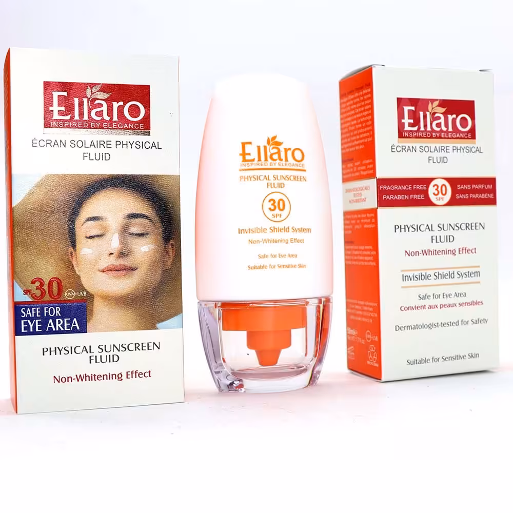 ضد آفتاب فلوئید فیزیکال الارو SPF 30 حجم 50ml ارسال رایگان
