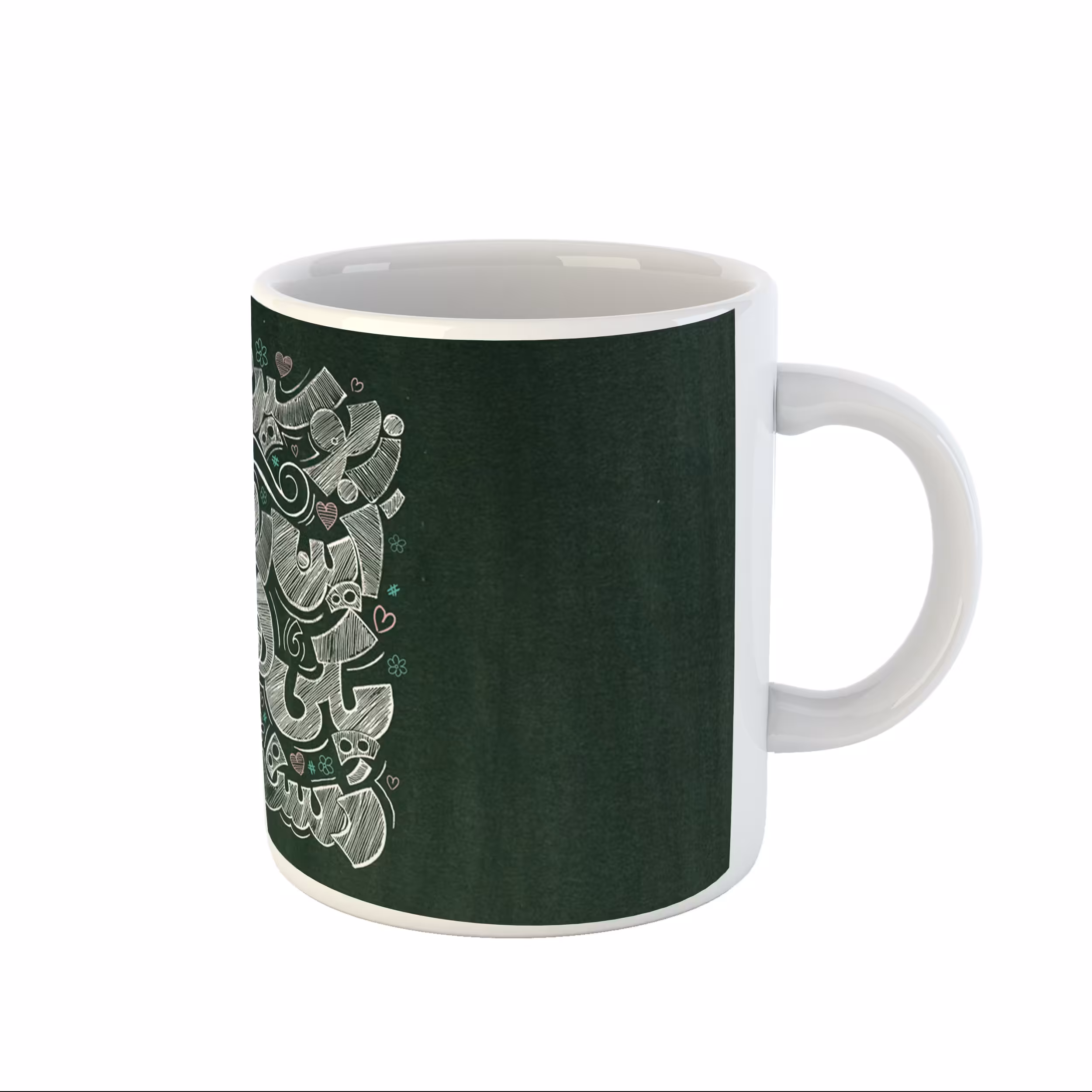 ماگ سفید سرامیکی طرح روز معلم کد 14