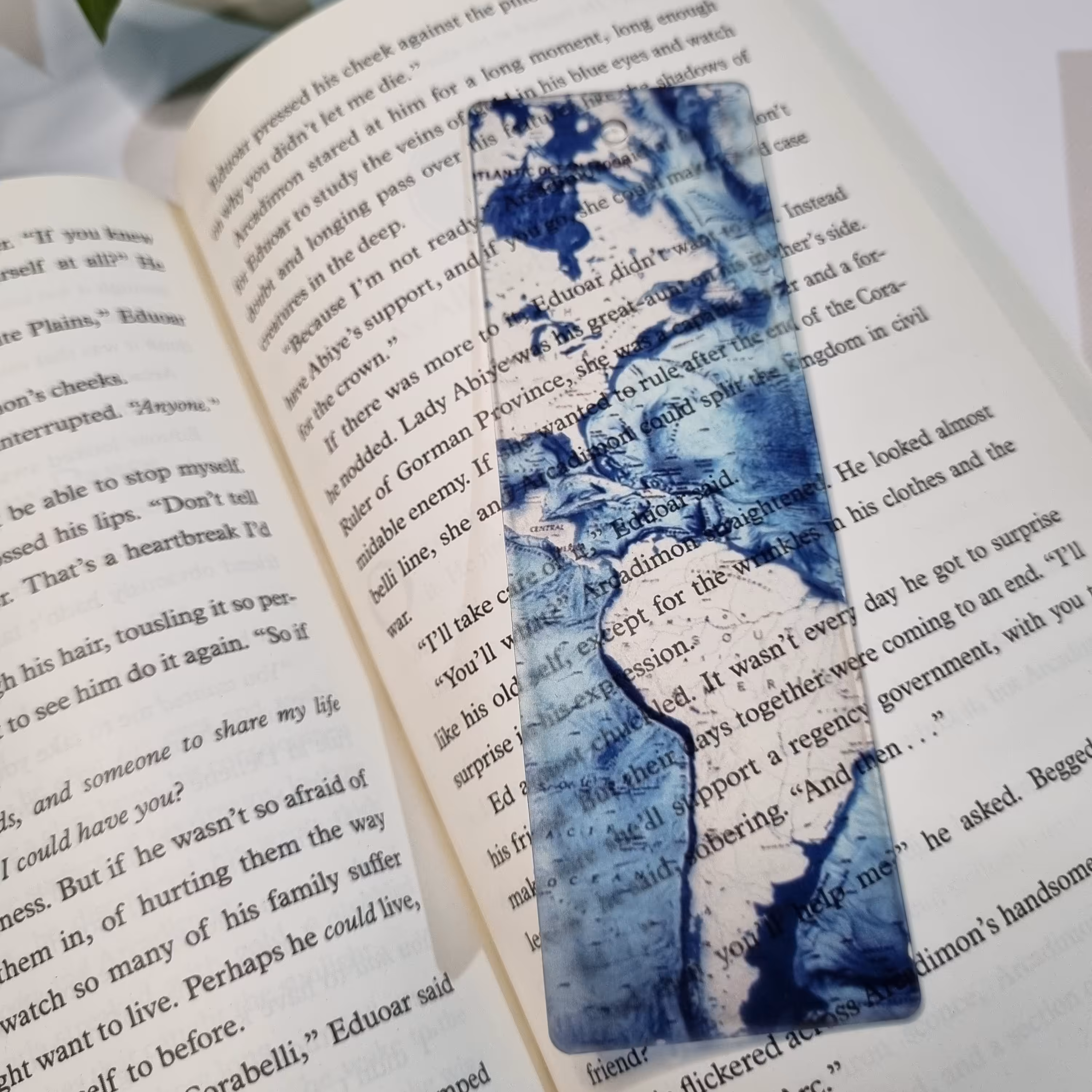 نشانک کتاب (بوک مارک) شفاف طرح 1 سایز 14 در 4.5 سانتی متر 