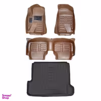 کفپوش پنج بعدی خودرو پانیذ مدل EVA مناسب برای پژو پارس به همراه کفپوش صندوق