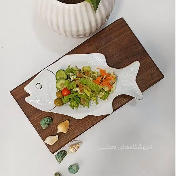 دیس سرامیکی طرح ماهی سایز متوسط