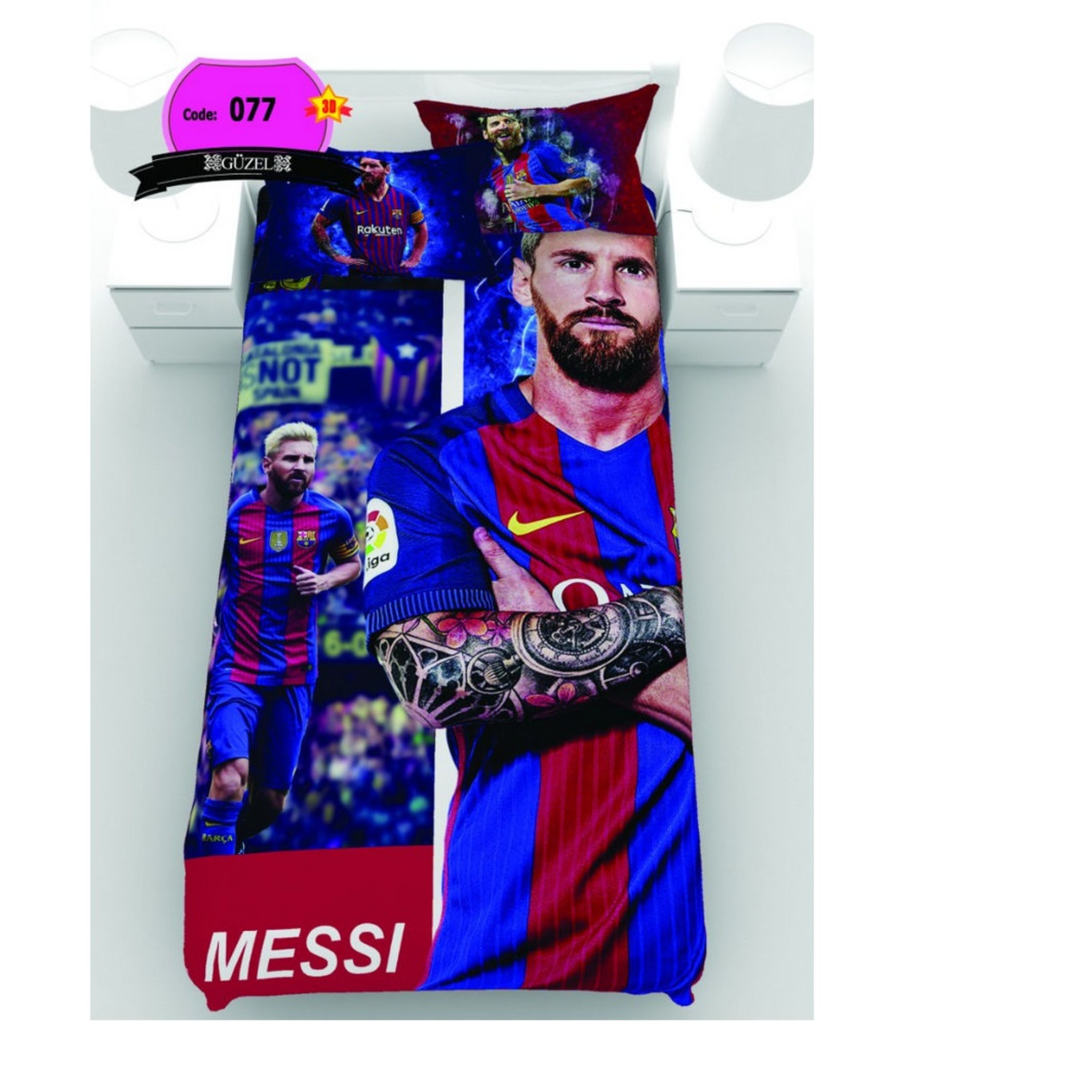 روتختی تک نفره سه بعدی برند گوزل -5 تکه -کد77