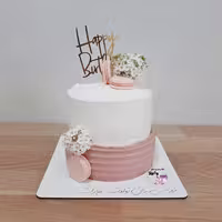 کیک شکلاتی ساده و زیبا کیک خانگی وانیلا 