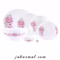 سرویس غذاخوری پارس اپال طرح مانیسا صورتی کد 266