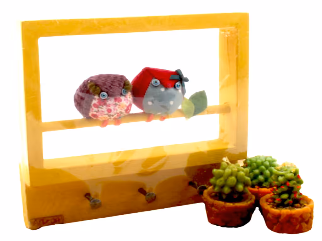 جاکلیدی چوبی طرح جغد