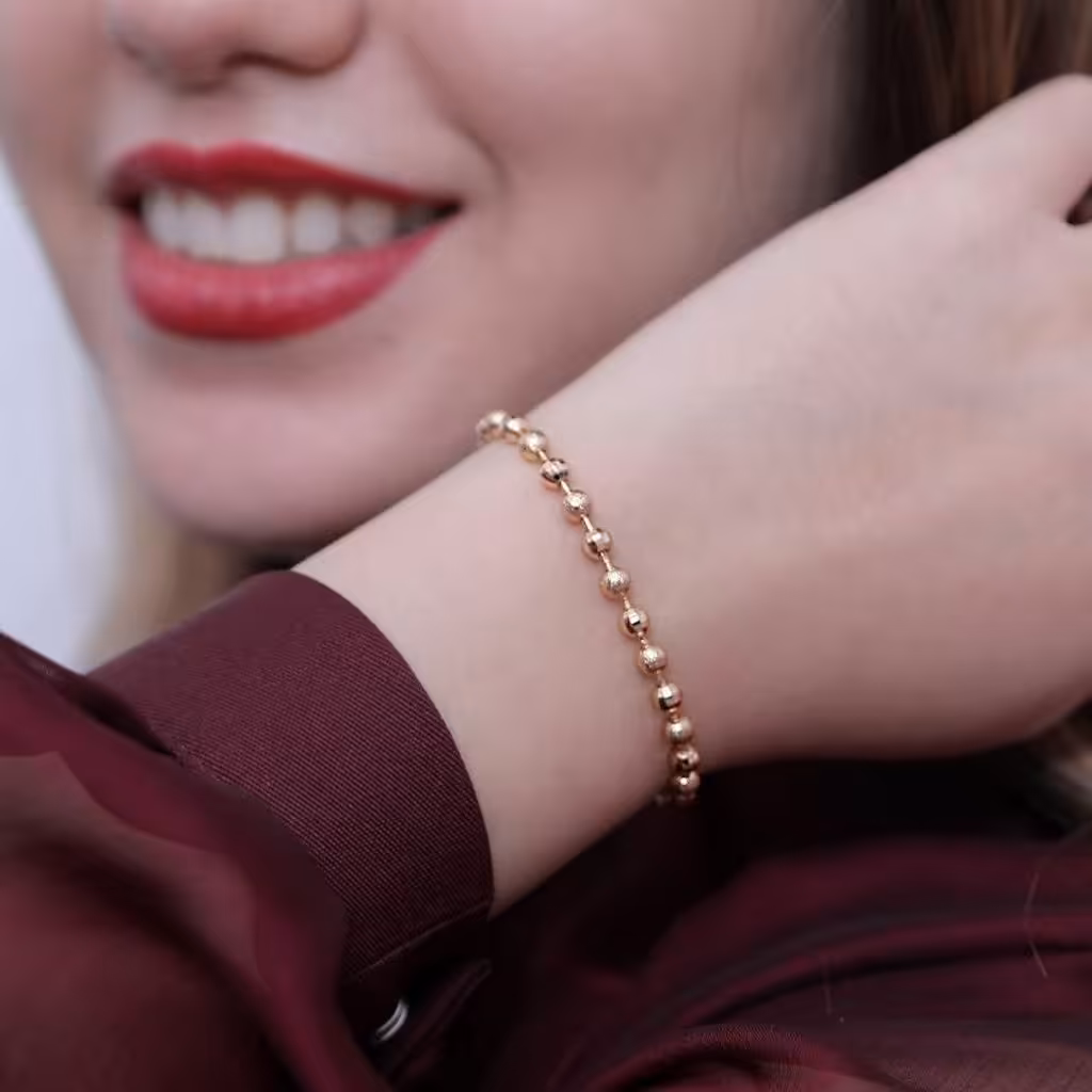 دستبند کد6593 طرح طلا. برند ysx. آبکاری طلا. رنگ ثابت. ضدحساسیت 