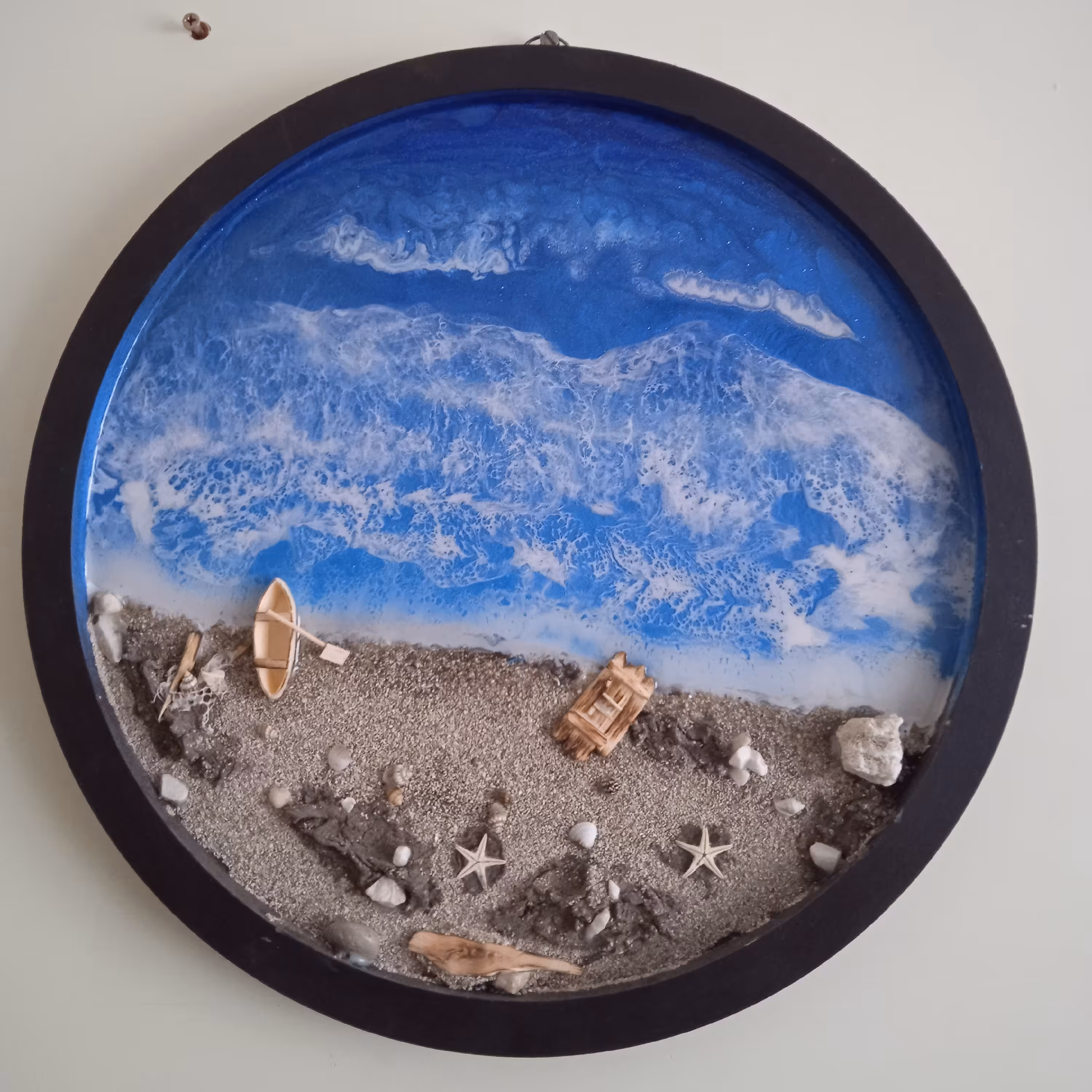 قاب دکوری رزین طرح دریا 